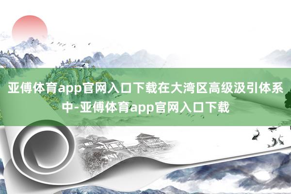 亚傅体育app官网入口下载在大湾区高级汲引体系中-亚傅体育app官网入口下载